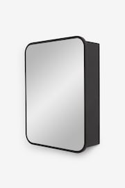 Black Mirrored Storage Single Wall Cabinet - Image 5 of 8