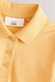 Yellow Regular Fit 100% Cotton Short Sleeve Polo Shirts 2 Pack (3-16yrs) - Image 5 of 5