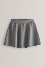 Grey 2 Pack Jersey Stretch Pull-On Waist School Skater Skirts (3-17yrs) - Image 2 of 4
