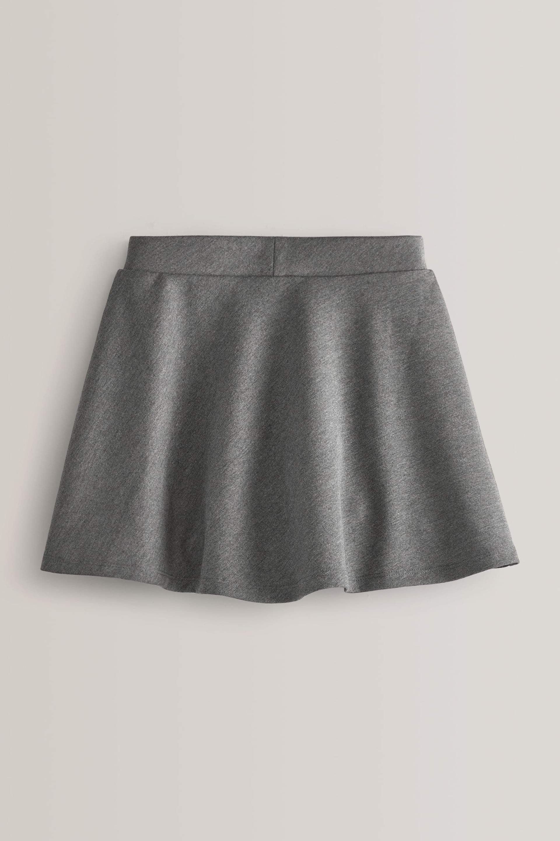 Grey 2 Pack Jersey Stretch Pull-On Waist School Skater Skirts (3-17yrs) - Image 3 of 4