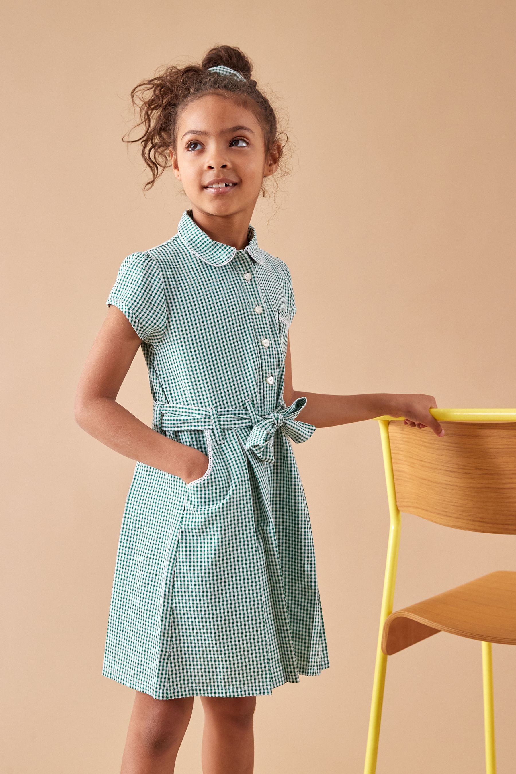 Gingham school dress for adults outlet