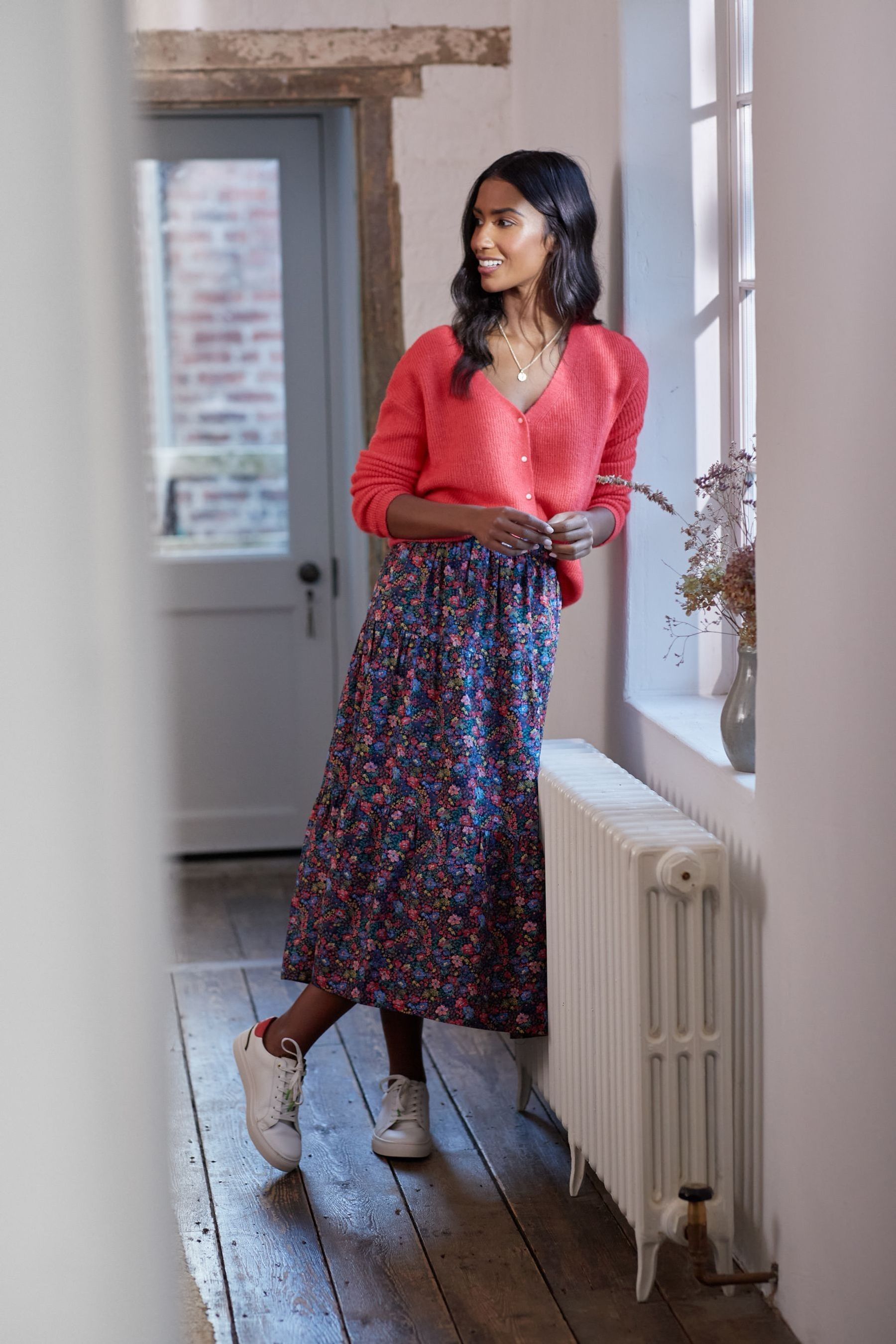 Joules floral cardigan on sale