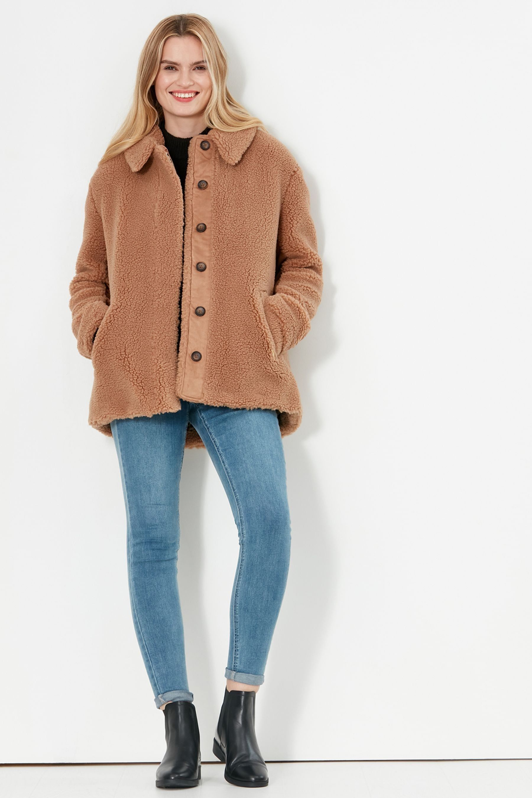 Collared fleece jacket new arrivals