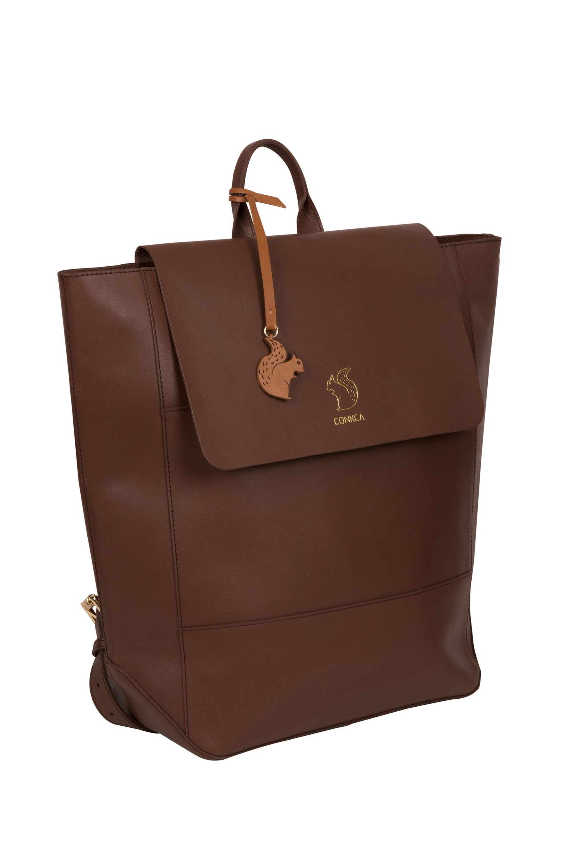 Conkca Butler Vegetable-Tanned Leather Backpack - Image 3 of 5