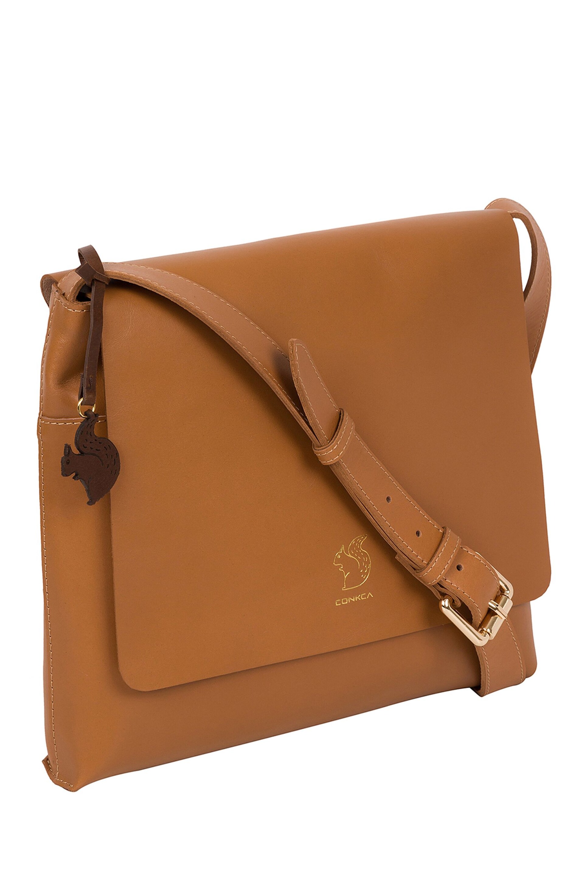 Conkca Bale Vegetable-Tanned Leather Cross-Body Bag - Image 5 of 5