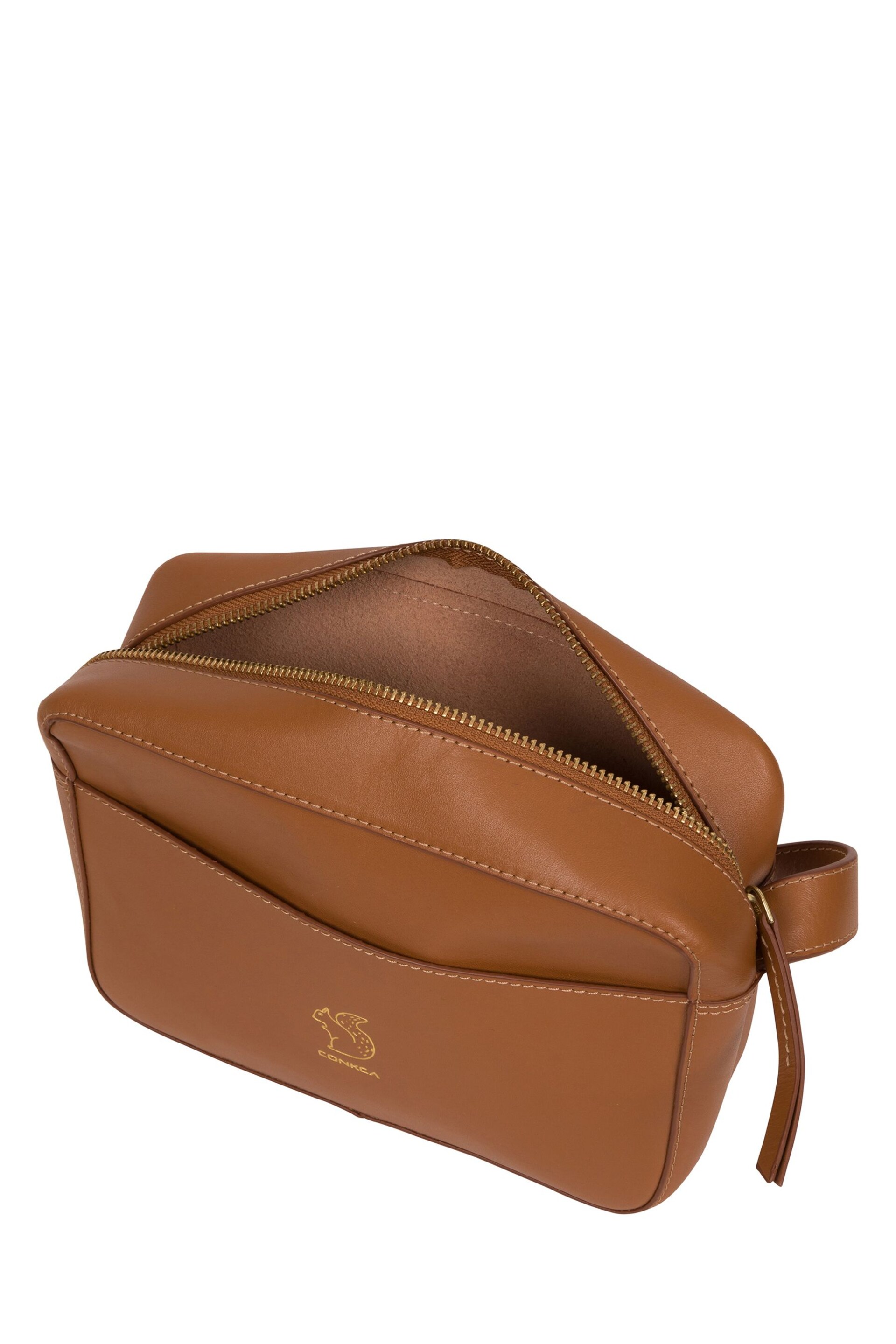 Conkca Tatum Vegetable-Tanned Leather Cross-Body Bag - Image 4 of 5
