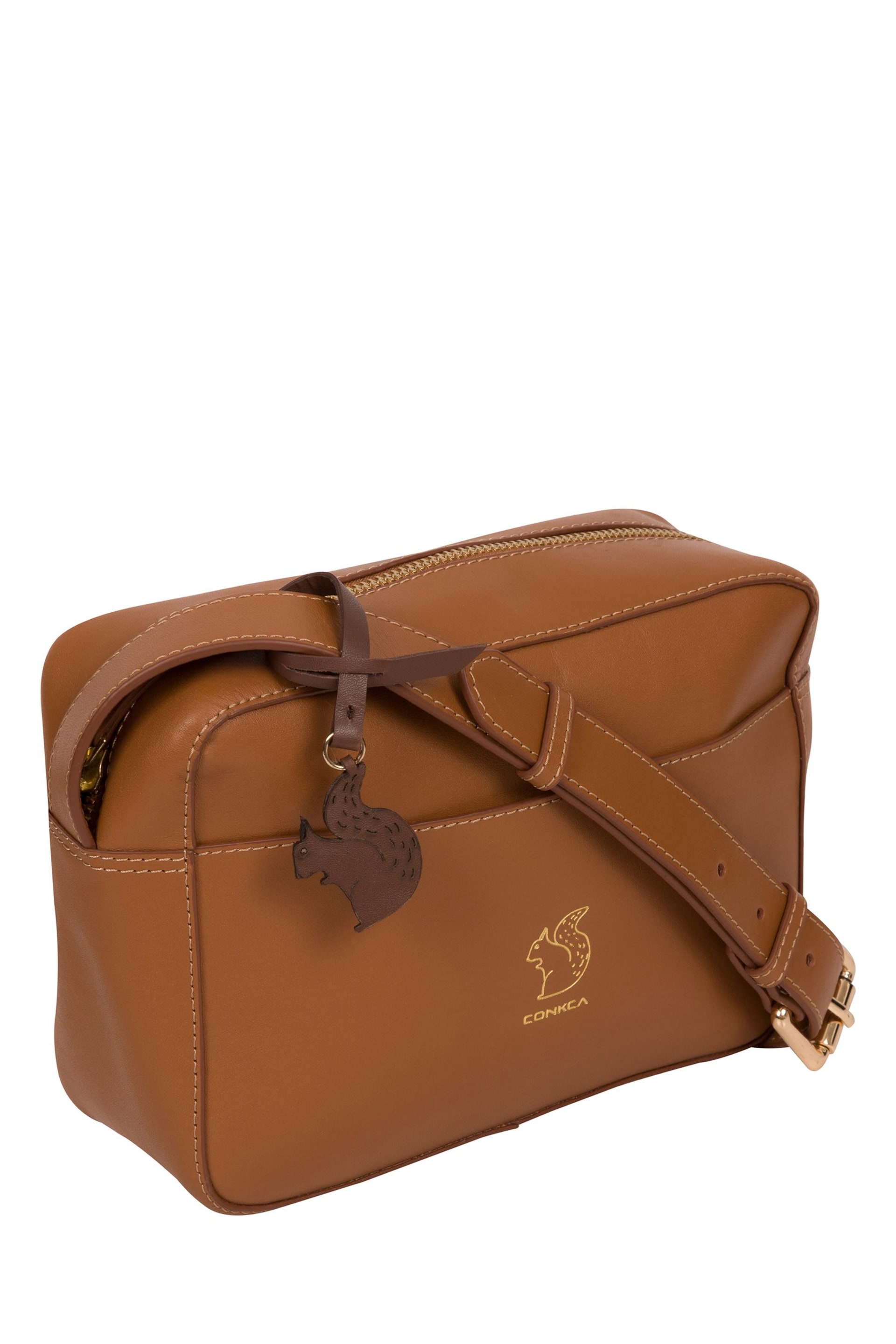 Conkca Tatum Vegetable-Tanned Leather Cross-Body Bag - Image 5 of 5