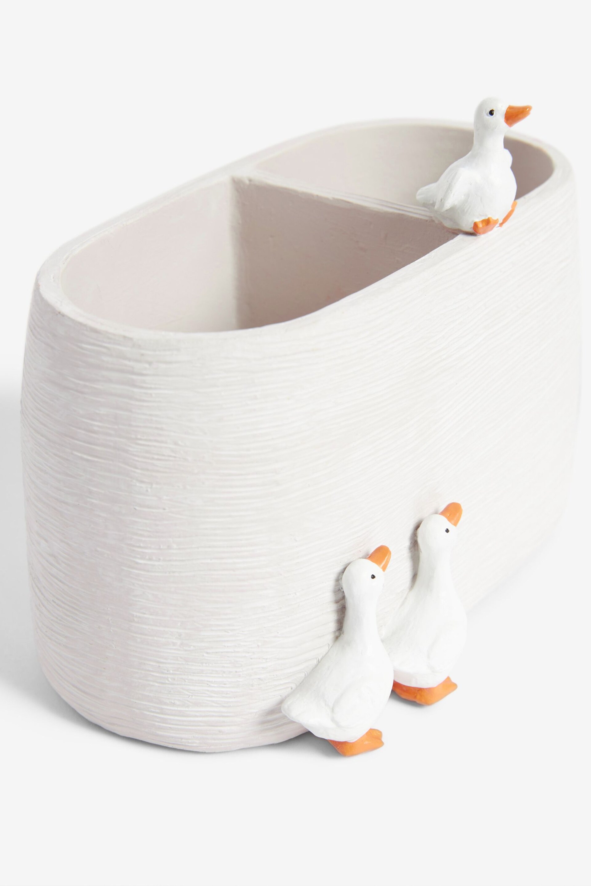 White Geese Toothbrush Tidy - Image 4 of 4