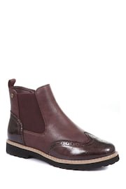 Pavers Ladies Brogue Chelsea Boots - Image 3 of 5