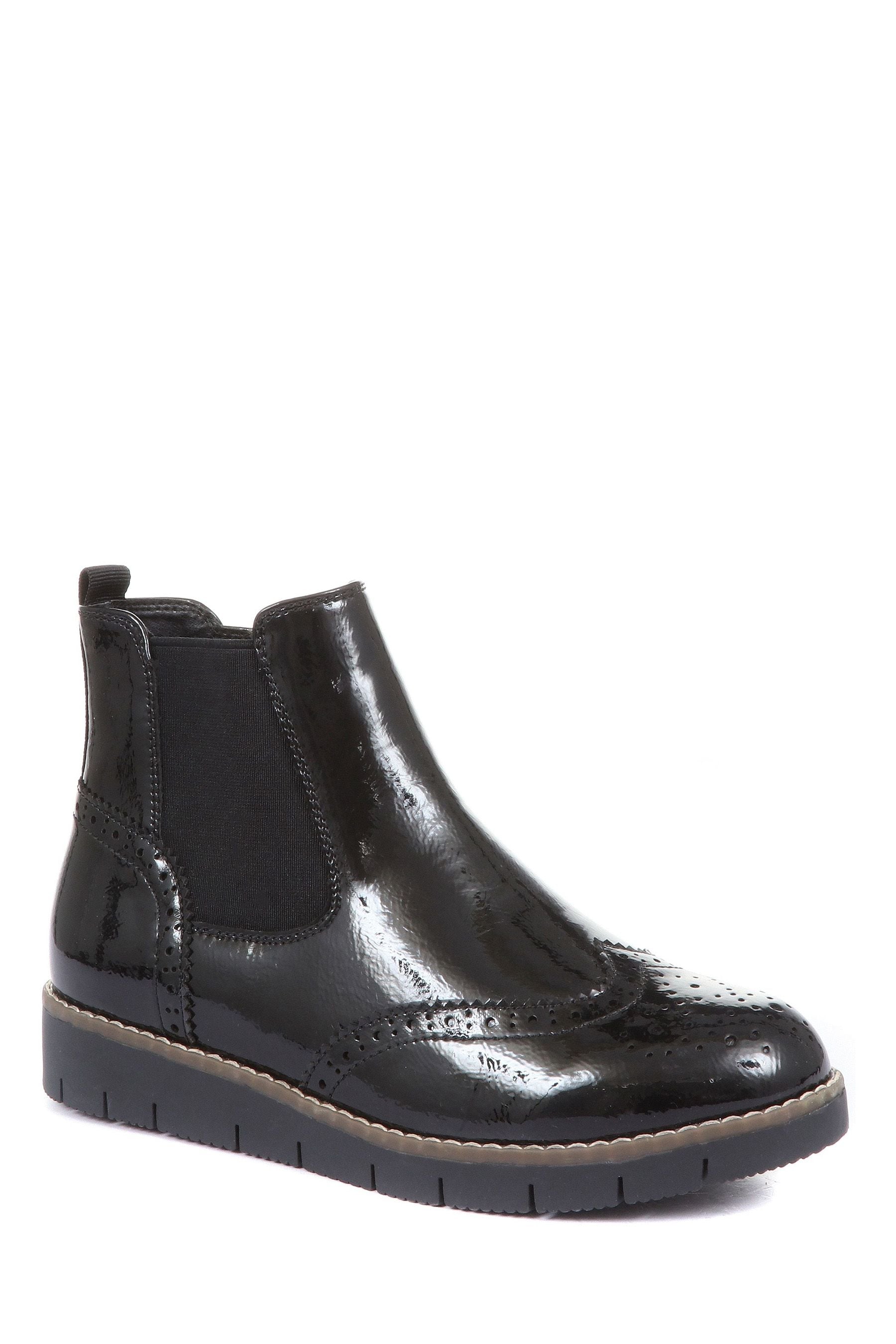 Ladies brogue ankle boots clearance