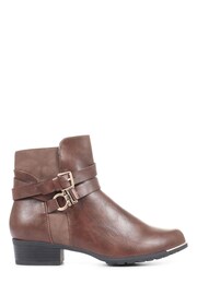 Pavers Ladies	Flat Ankle Boots - Image 1 of 5