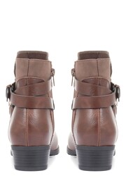 Pavers Ladies	Flat Ankle Boots - Image 3 of 5