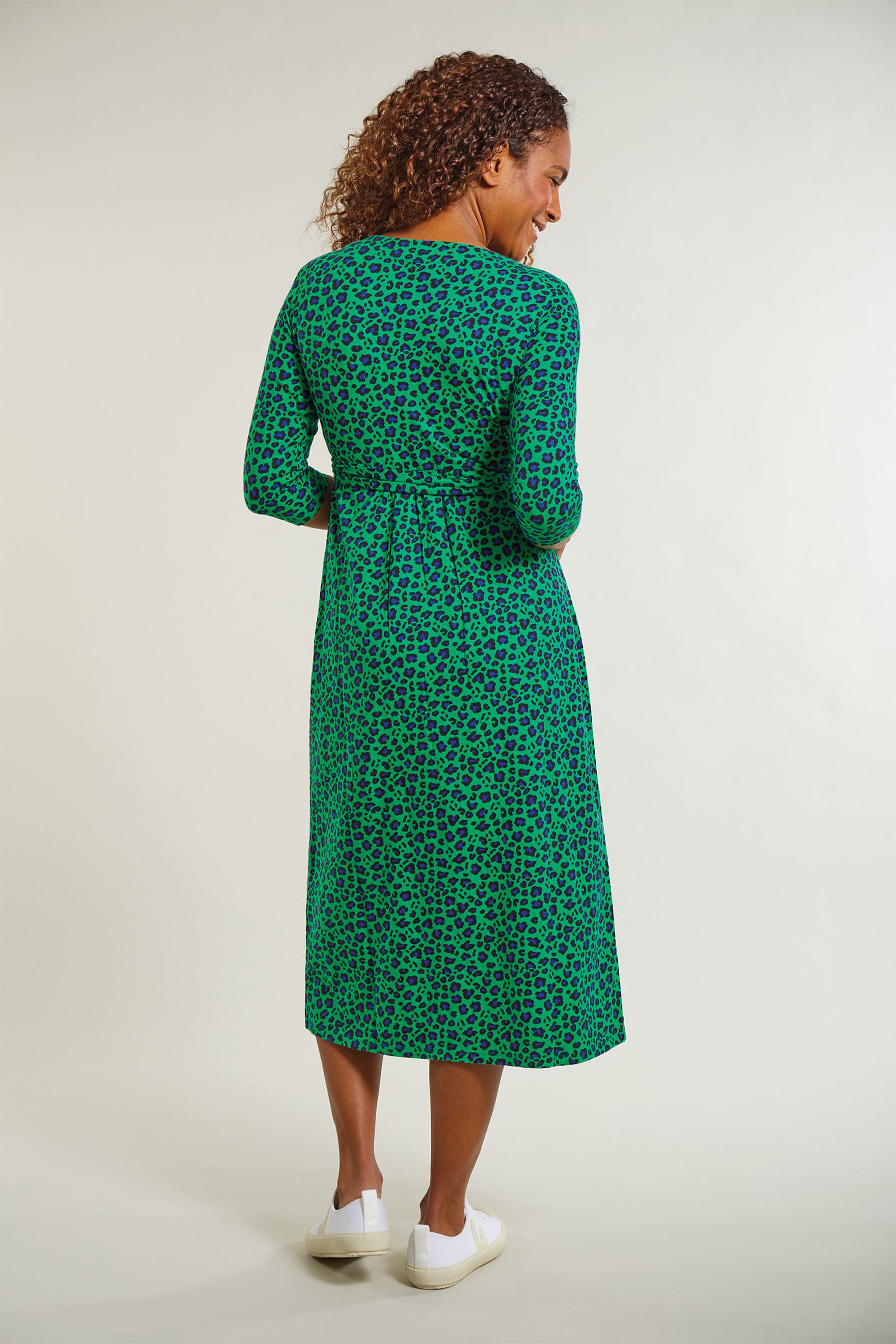 Buy Frugi Maternity Nursing Organic Green Leopard Print Dress from Next Luxembourg