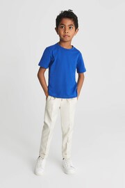 Reiss Bright Blue Bless Crew Neck T-shirt - Image 3 of 5