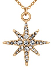 Caramel Jewellery London Gold Tone Superstar Necklace - Image 6 of 7