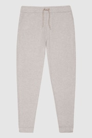 Reiss Brown Jose Melange Tracksuit Joggers - Image 2 of 5