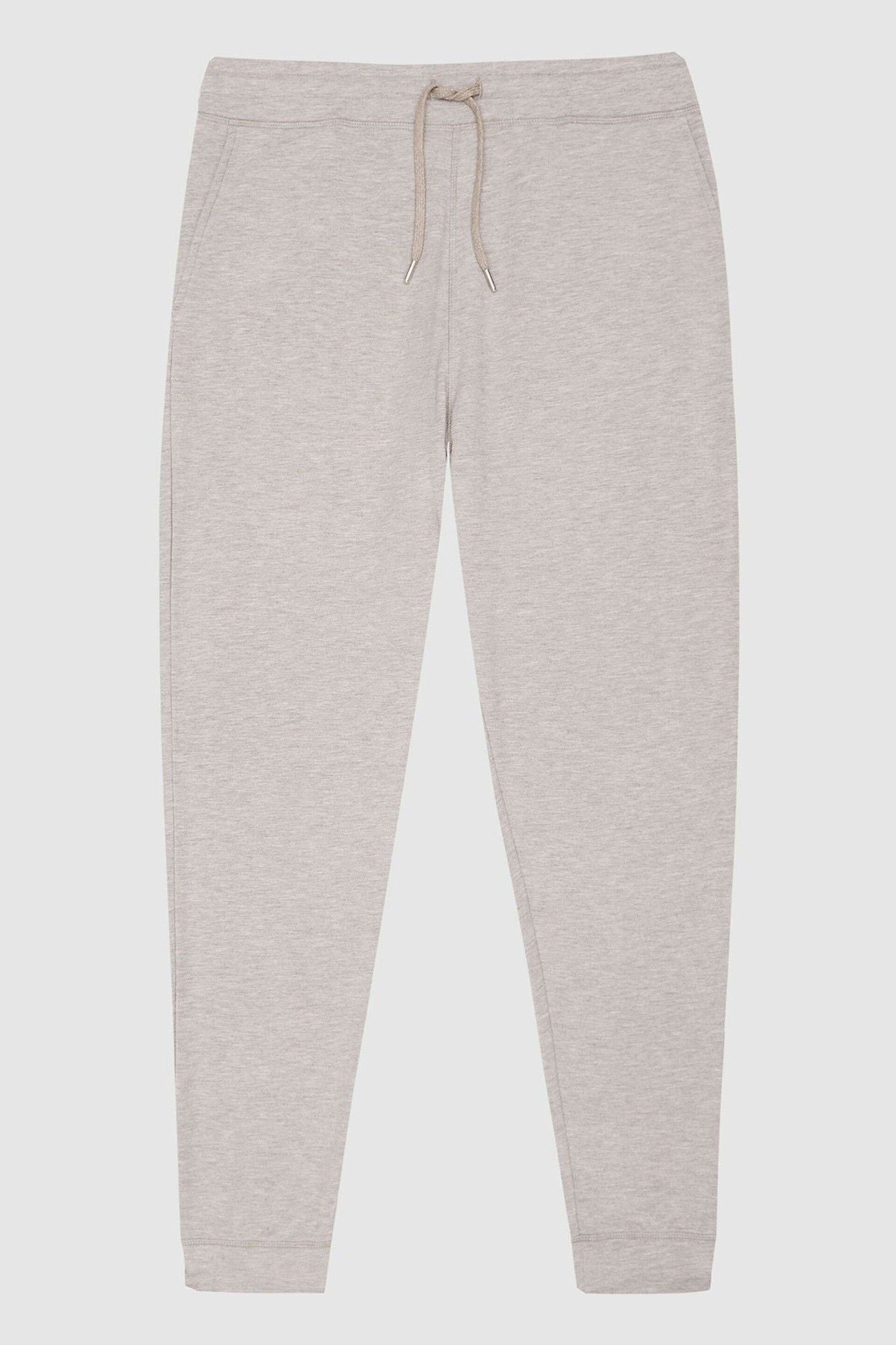 Reiss Brown Jose Melange Tracksuit Joggers - Image 2 of 5