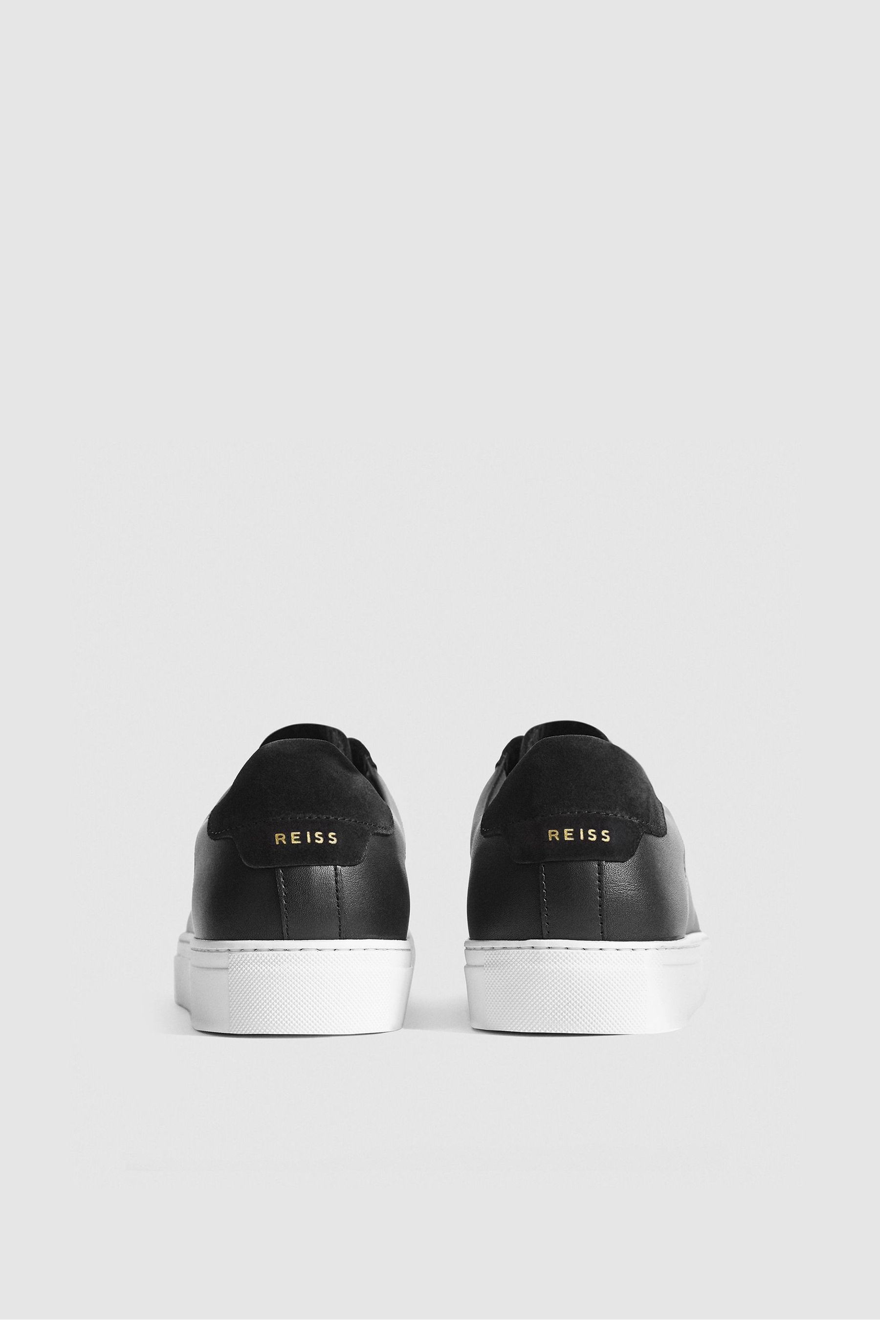 Buy Reiss Black Finley Leather Trainers from the Next UK online shop