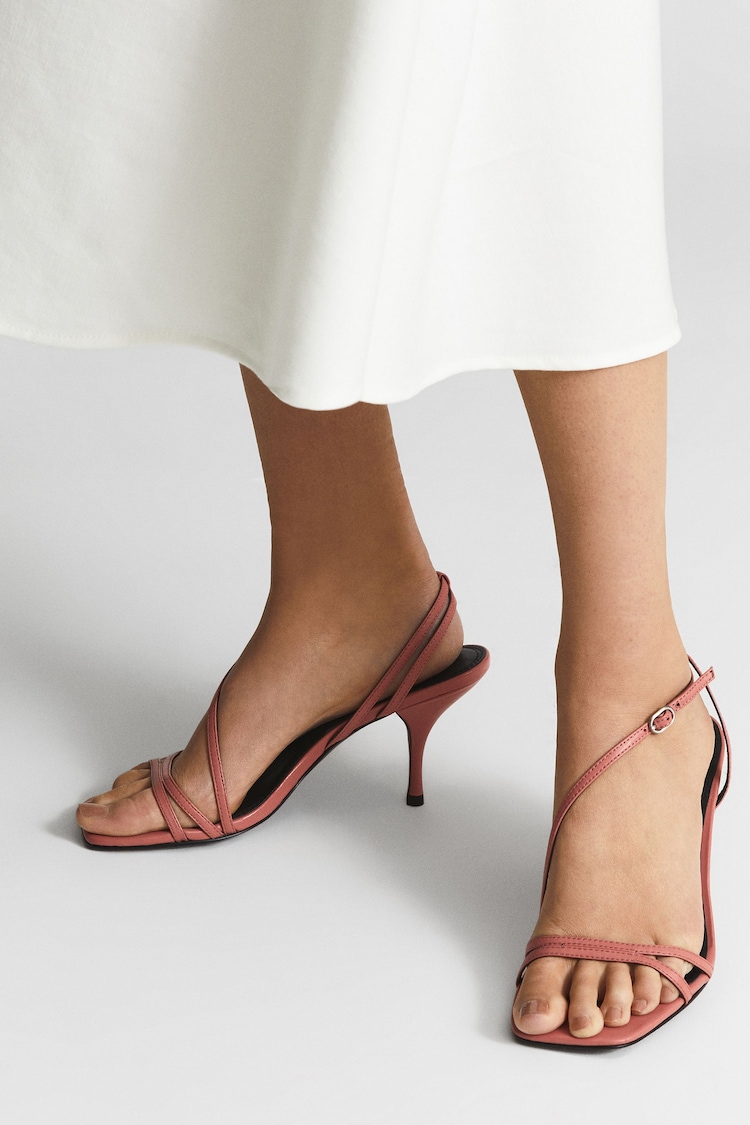 Reiss Coral Bali Leather Strappy Sandal - Image 1 of 7