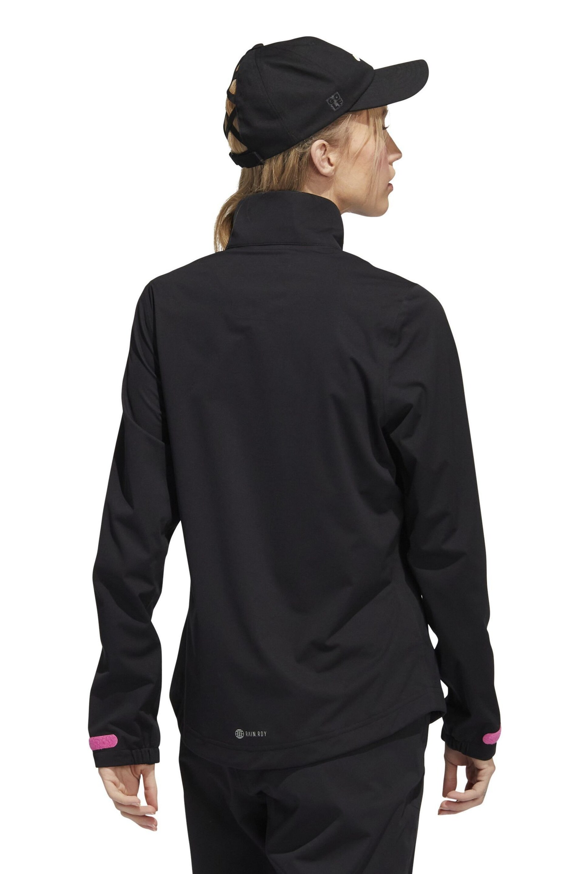 adidas Golf Black RAIN.RDY Jacket - Image 2 of 7