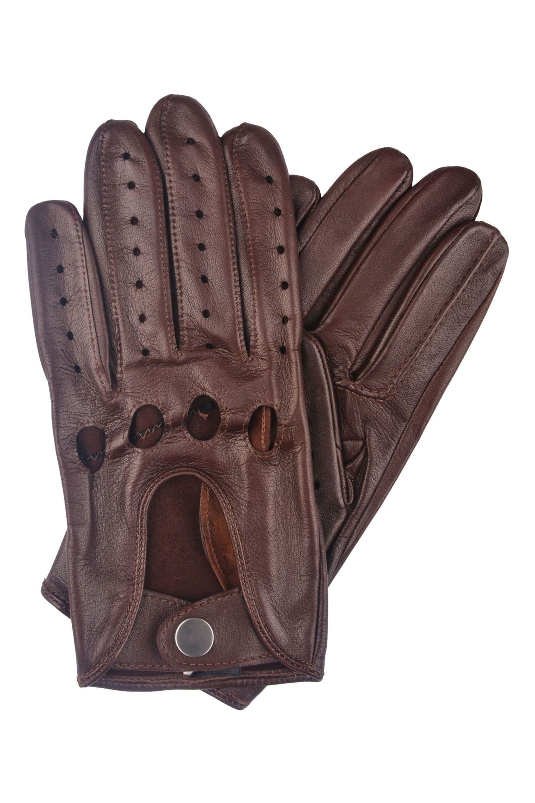 Buy Lakeland Leather Brown Monza Leather Driving Gloves from the Next UK online shop