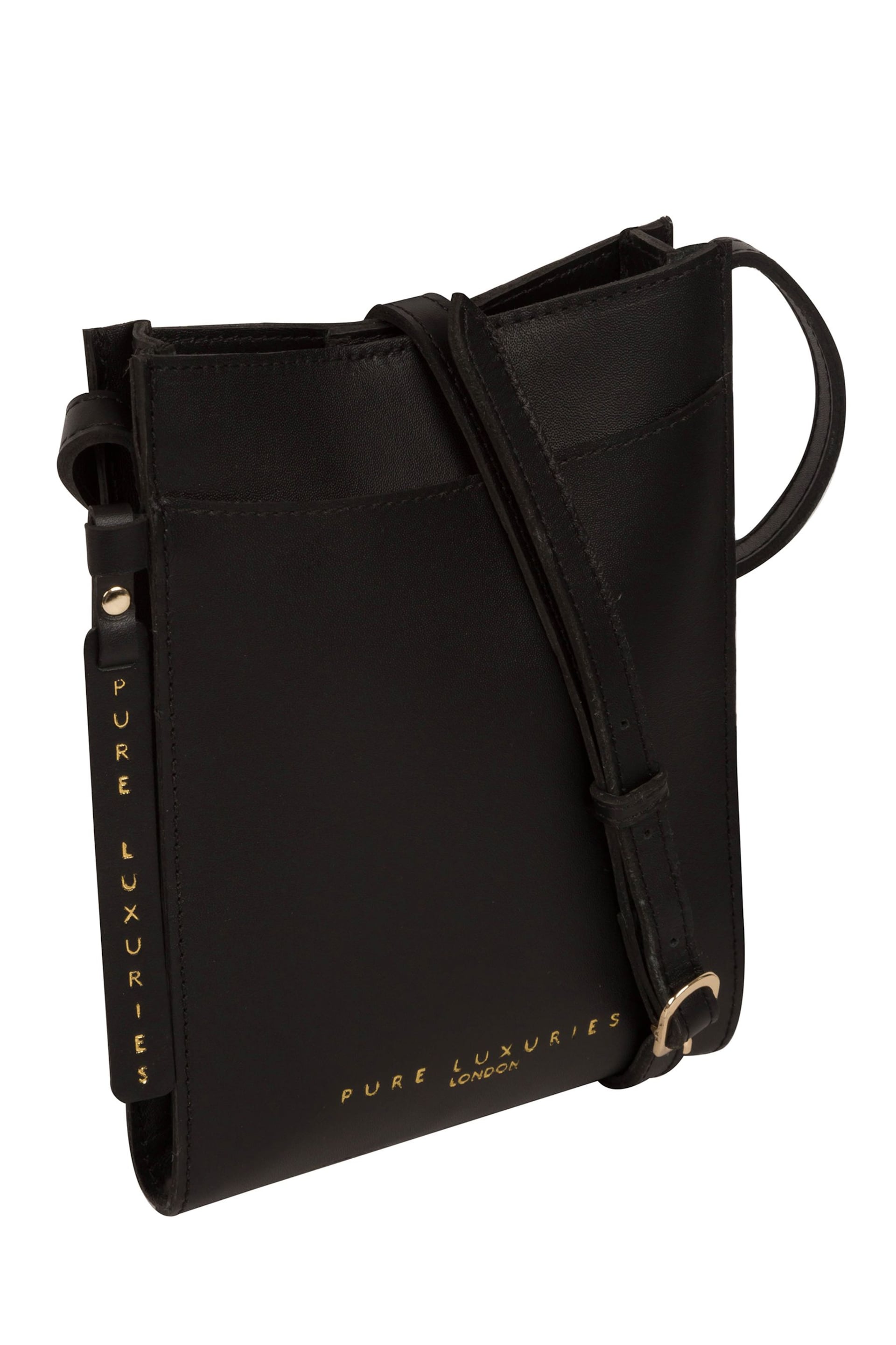 Pure Luxuries London Barton Vegetable Tanned Leather Cross-Body Phone Bag - Image 5 of 5