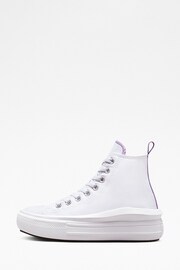 Converse White Move High Top Youth Trainers - Image 2 of 6