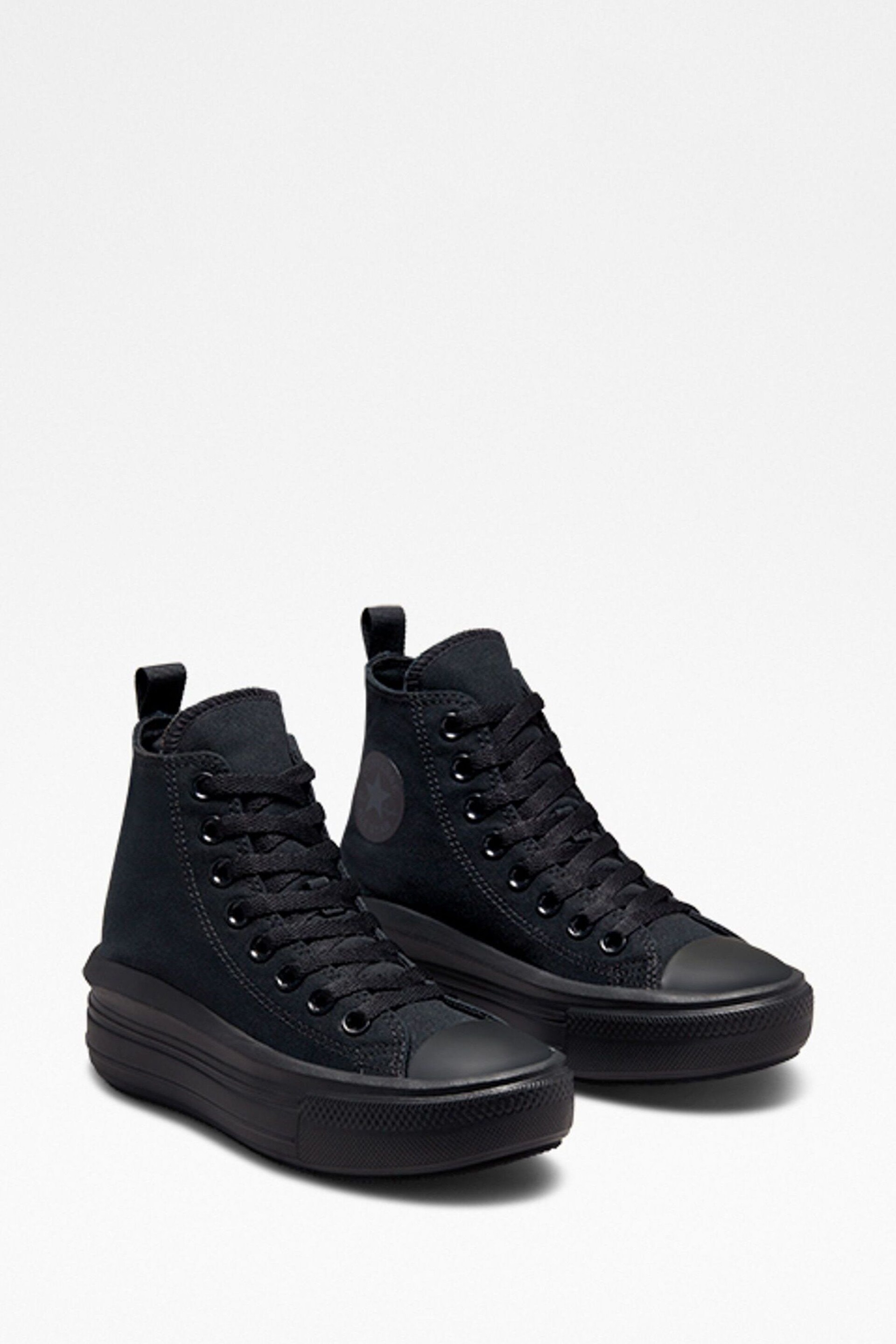 Converse Black Move High Top Youth Trainers - Image 3 of 6