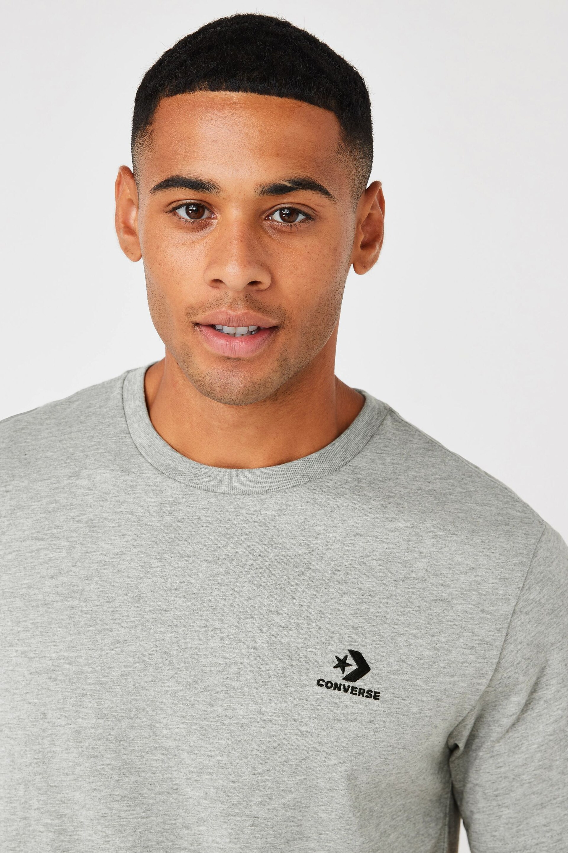 Converse Grey Classic T-Shirt - Image 2 of 4