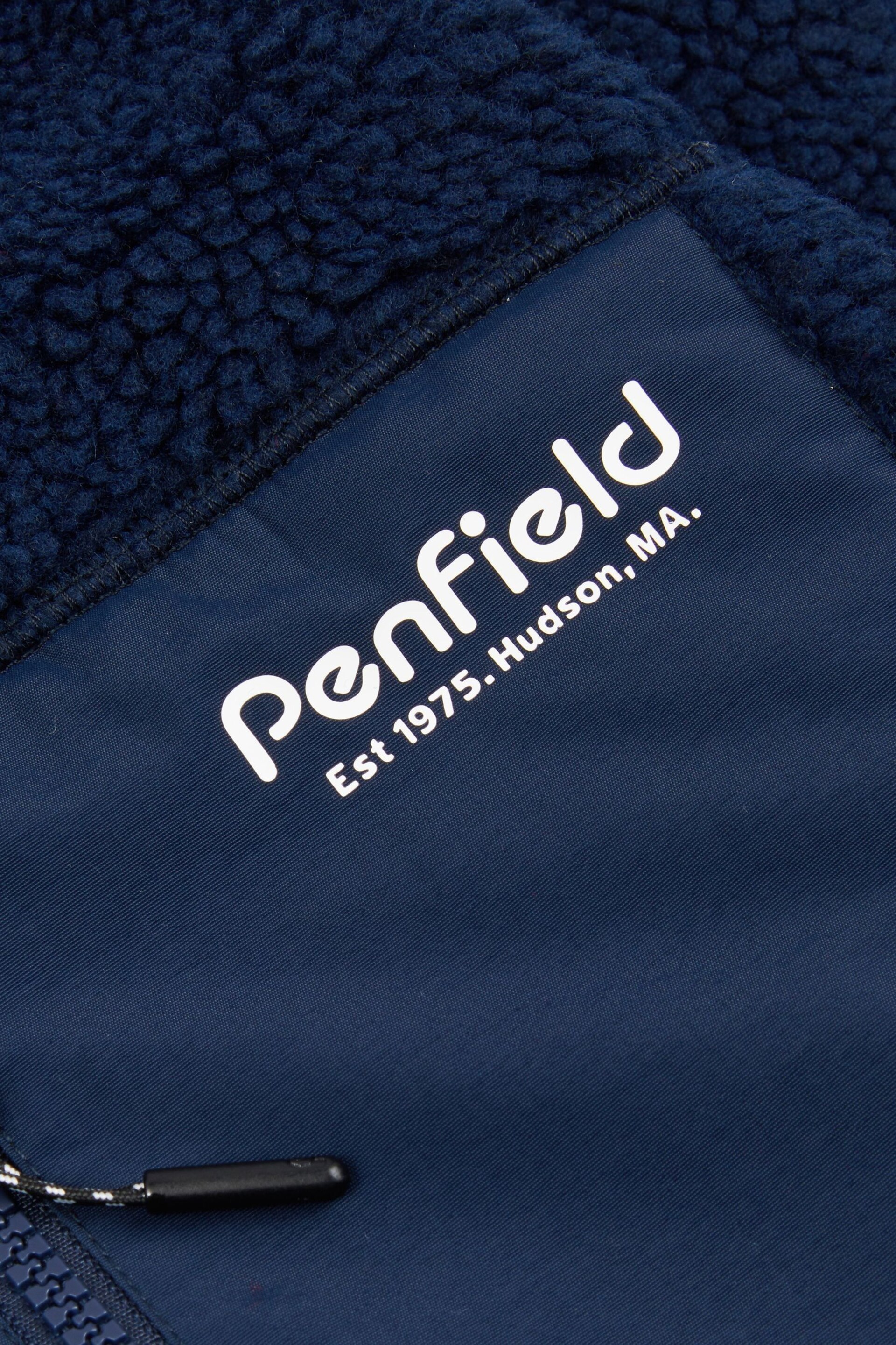 Penfield Bear Outdoor Borg Zip Thru Coat - Image 8 of 8