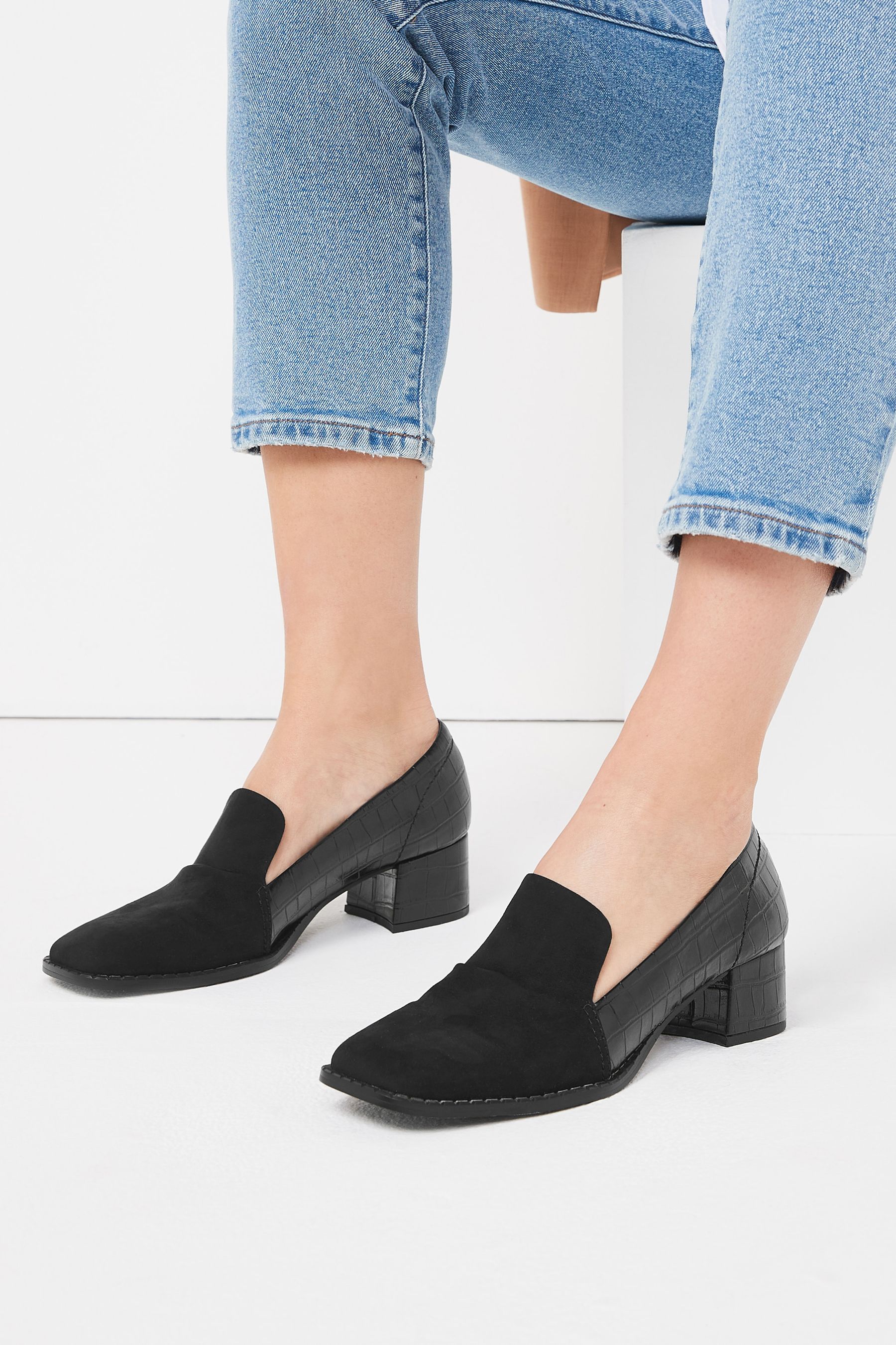 Low block heel loafer on sale