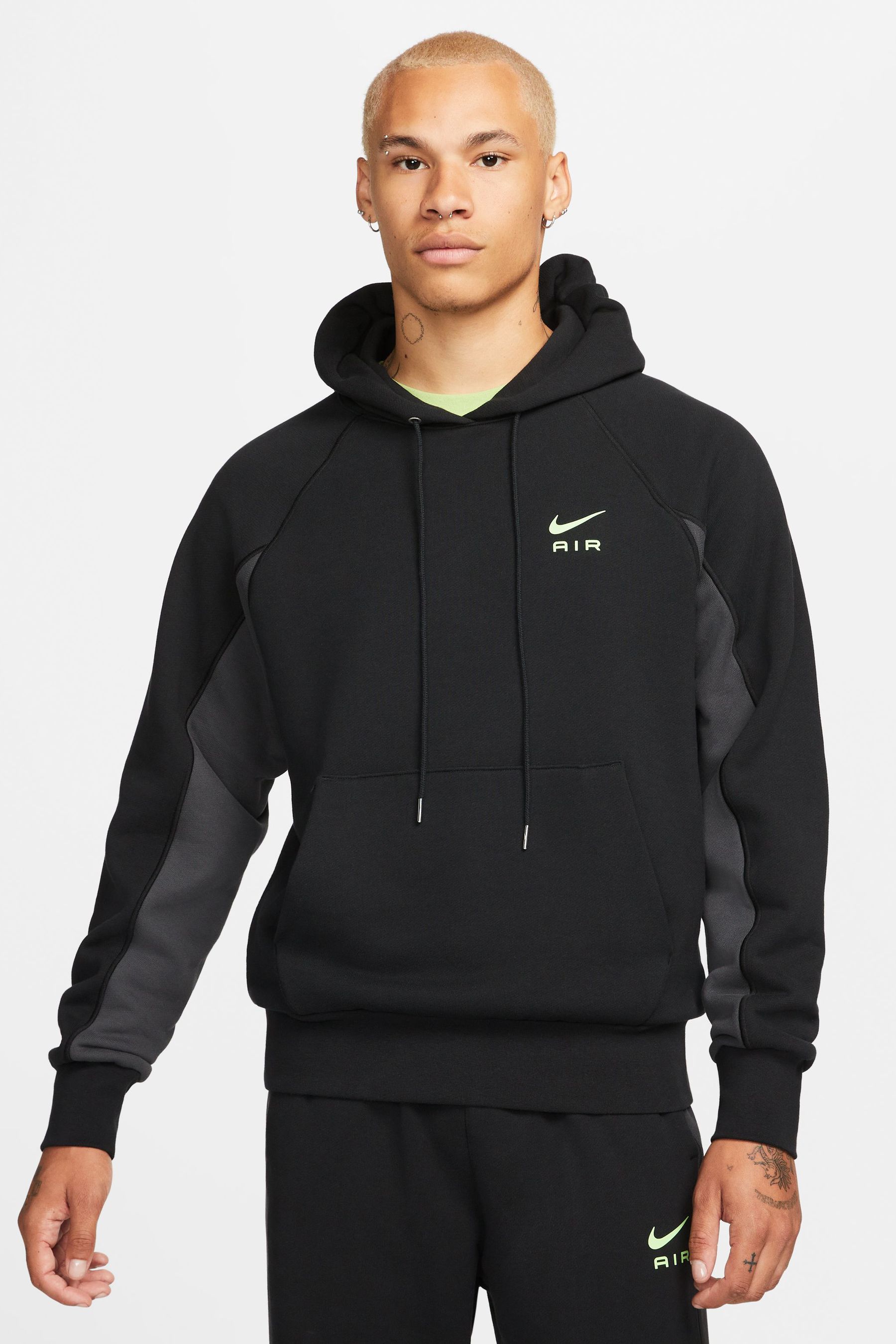 Buy Nike Air Black White Pullover Hoodie from Next Lithuania