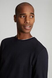 Reiss Grey Armstrong Crew Neck Jersey Top - Image 4 of 5
