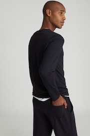 Reiss Grey Armstrong Crew Neck Jersey Top - Image 5 of 5