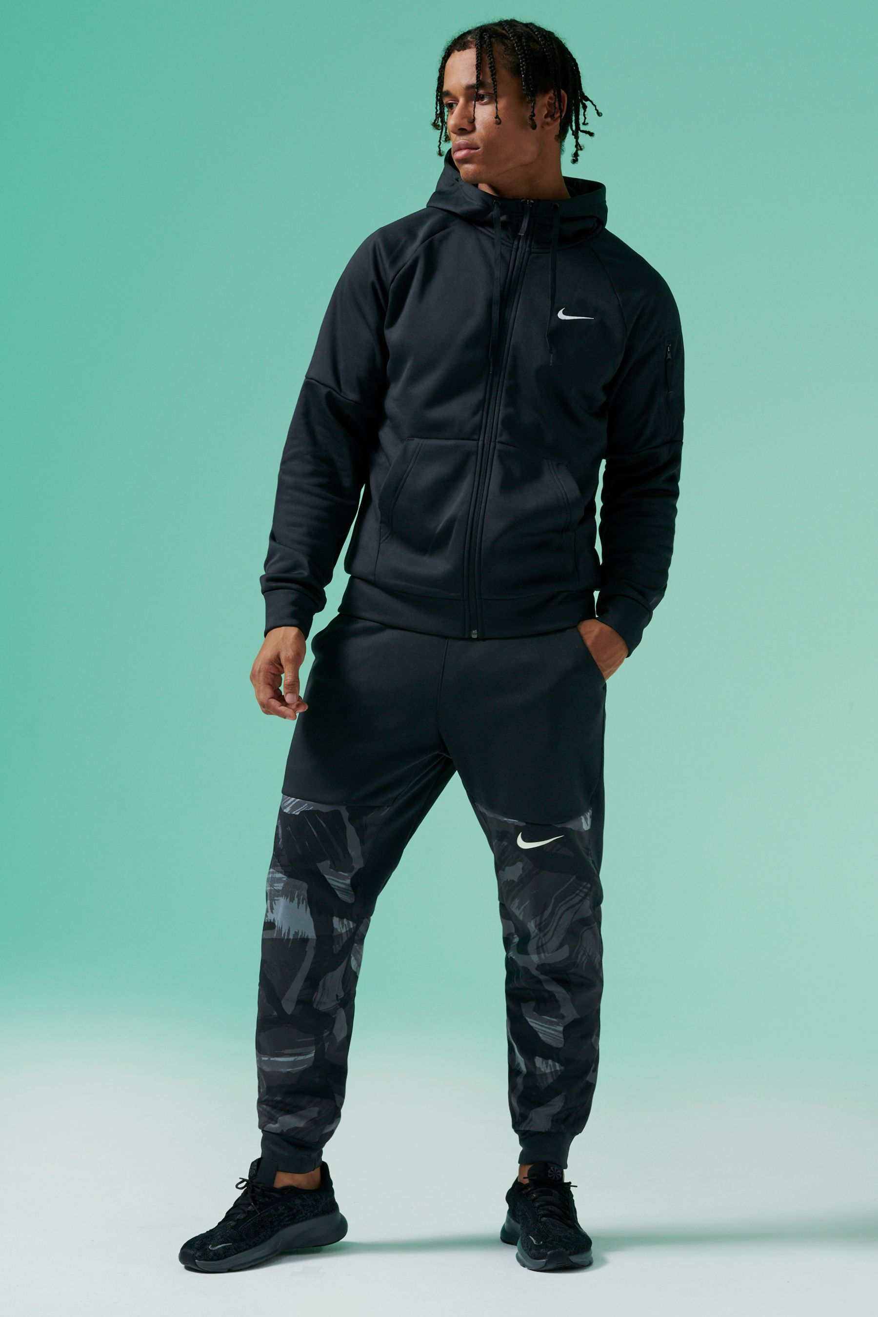 Nike zip up top discount