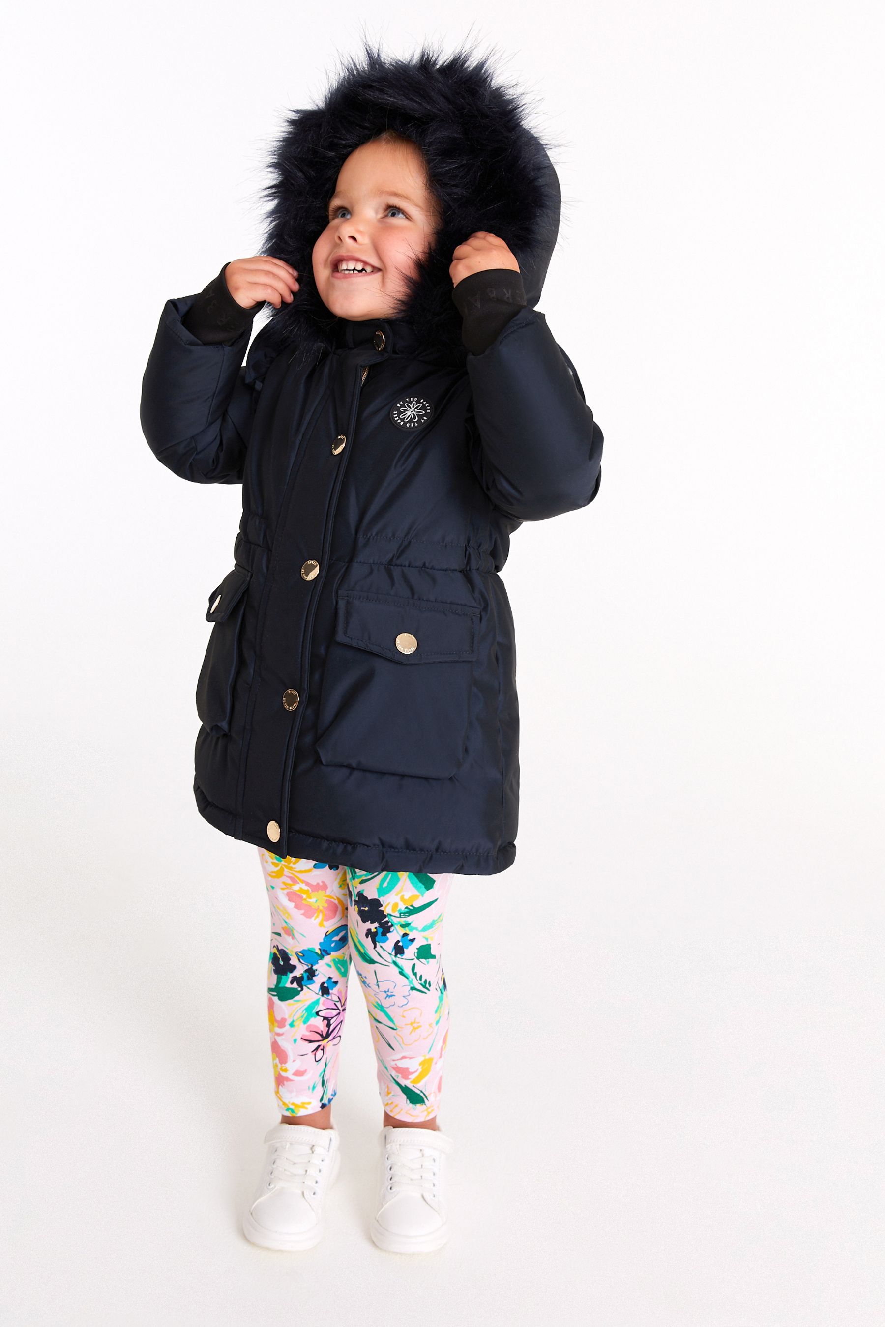 Ted baker zowe ruffle parka shop