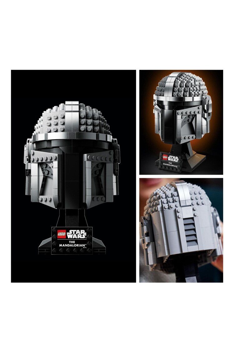 LEGO Star Wars The Mandalorian Helmet Model Adult Set 75328 - Image 7 of 9