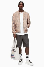 AllSaints Brown Awari Oversized Bomber - Image 4 of 6