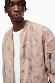 AllSaints Brown Awari Oversized Bomber - Image 5 of 6