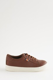 Tan Brown Smart Lace-Up Shoes - Image 3 of 5