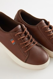 Tan Brown Smart Lace-Up Shoes - Image 5 of 5