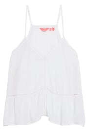 Superdry White Vintage Ladder Trim Cami Top - Image 8 of 12