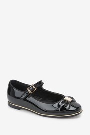 Baker by Ted Baker Black Pat Bow MJ Shoes - Image 2 of 5