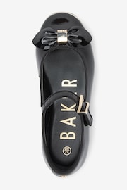 Baker by Ted Baker Black Pat Bow MJ Shoes - Image 3 of 5