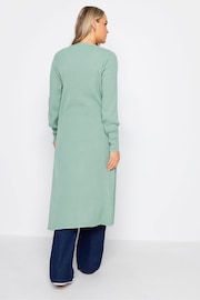 Long Tall Sally Green Longline Ribbed Button Cardigan - Image 2 of 5