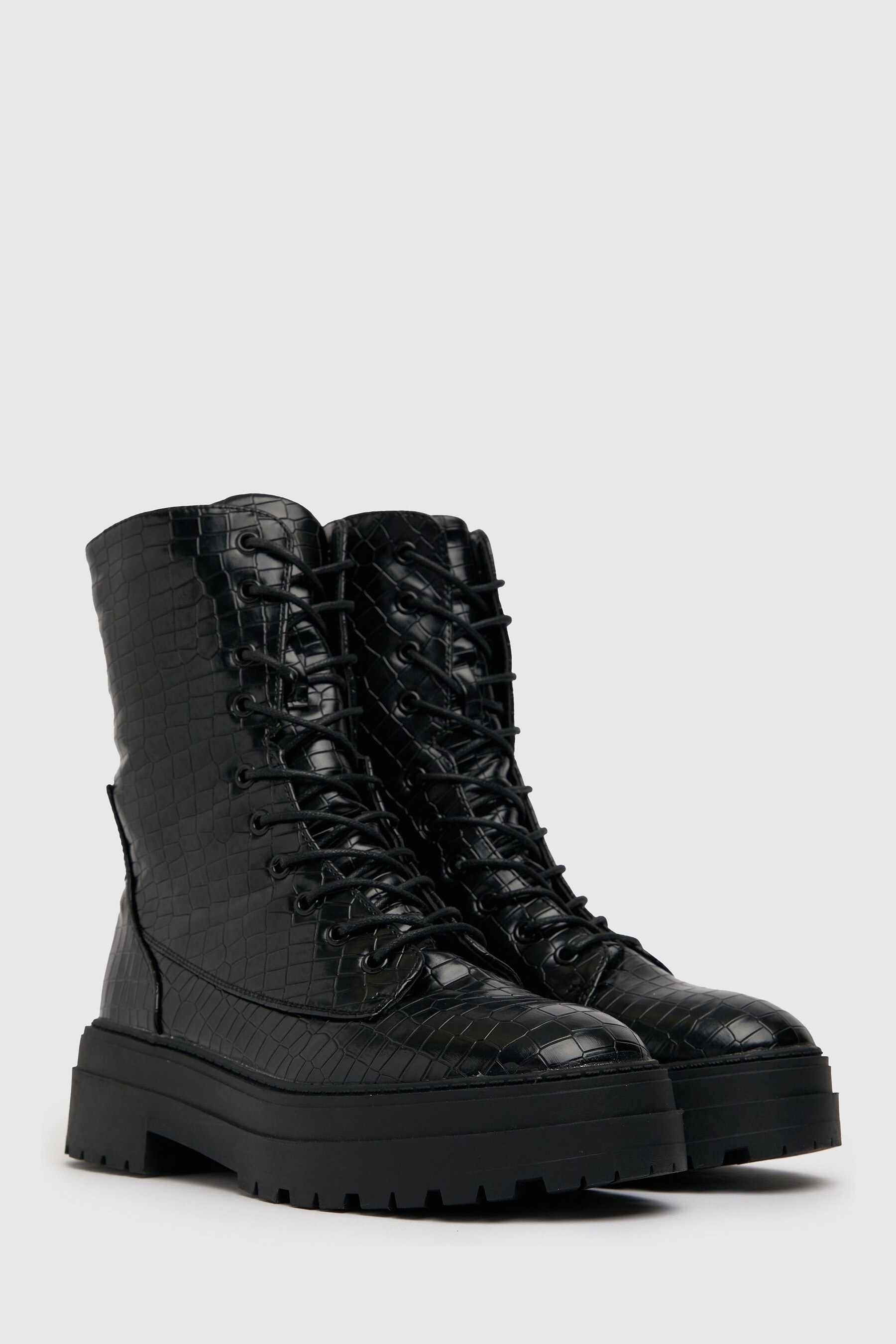 Next lace up boots deals