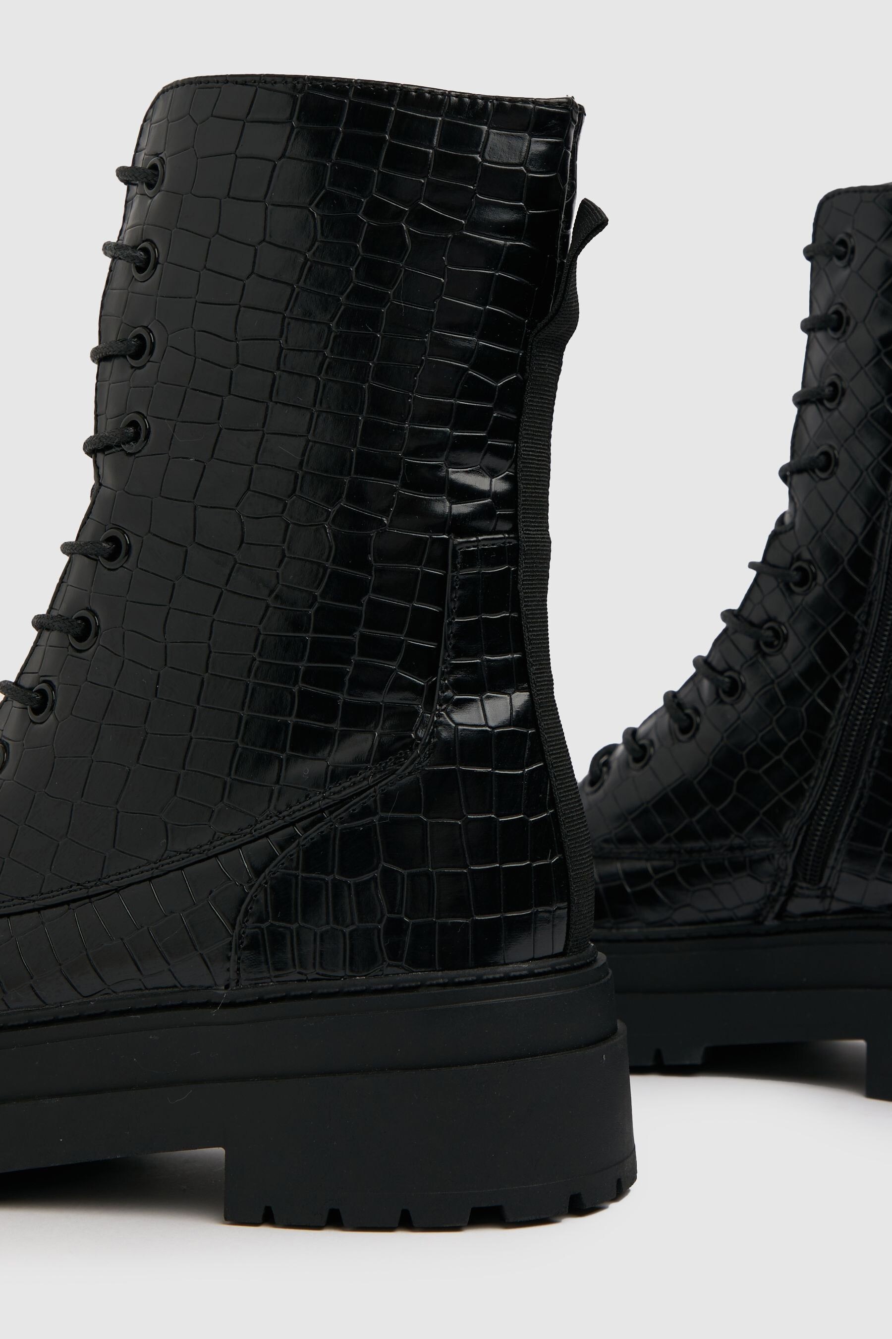 Lace up croc boots sales