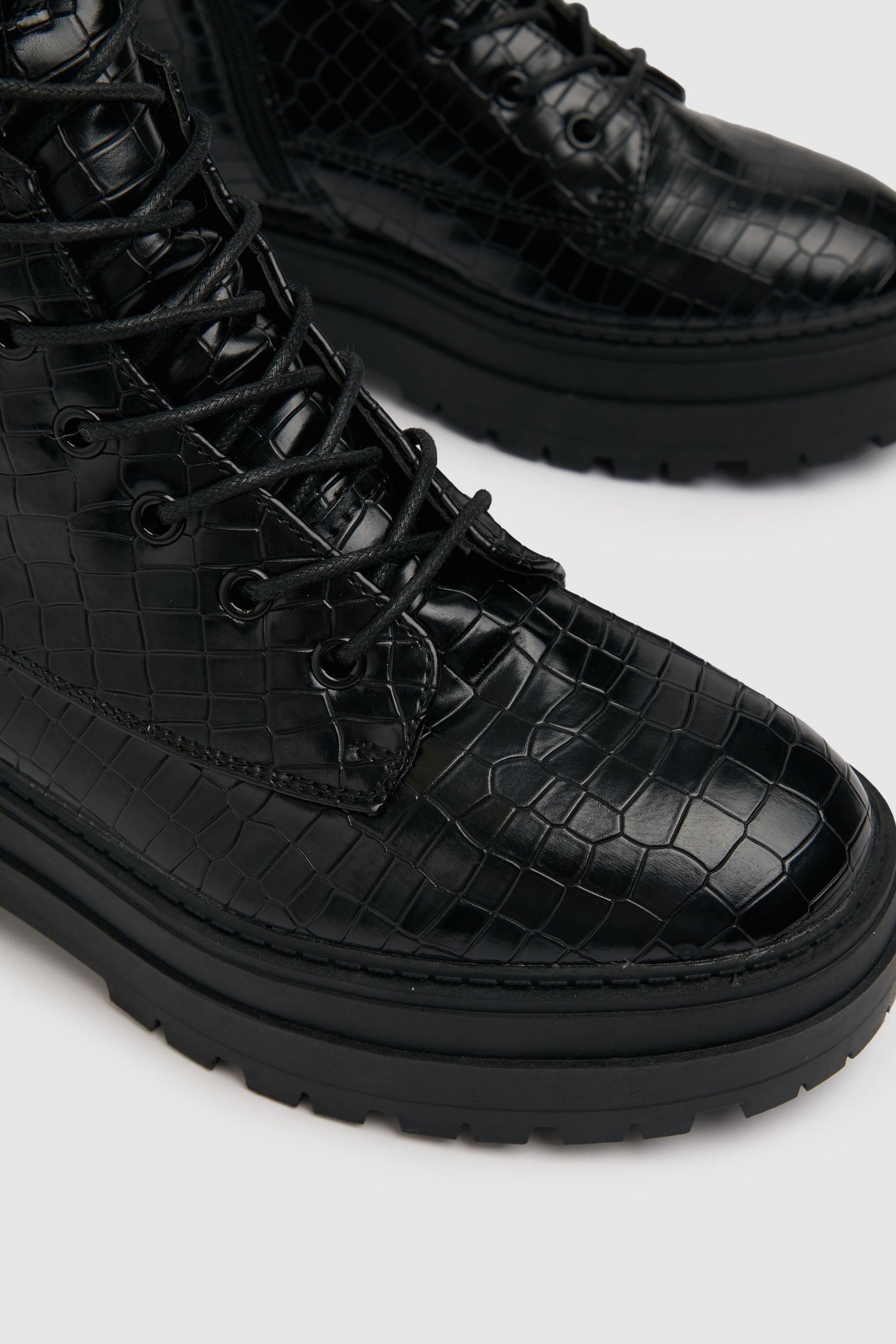 Lace up croc boots clearance