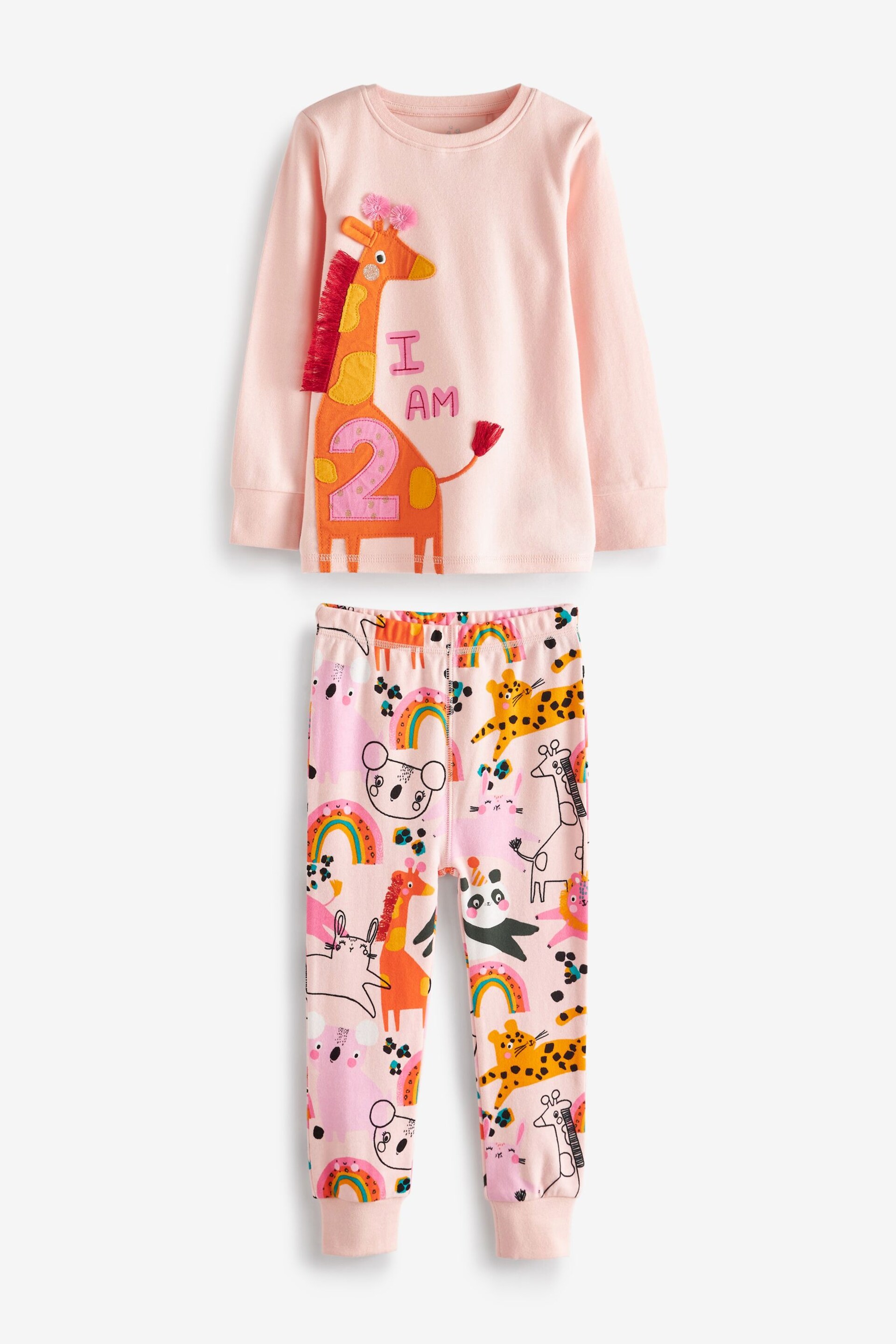 Bright 'I Am' Birthday Long Sleeve Pyjama 1 Pack - Image 4 of 8