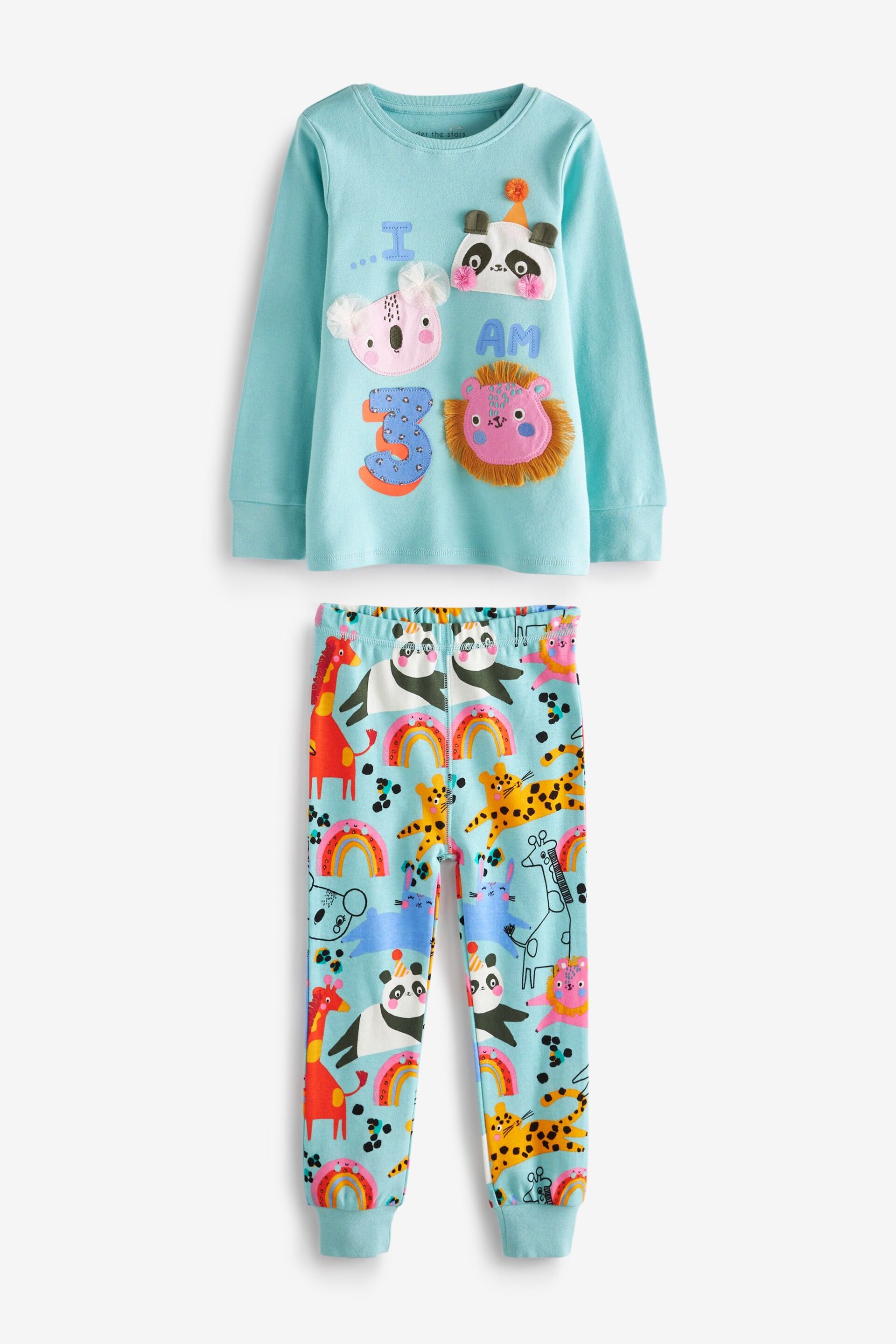 Bright 'I Am' Birthday Long Sleeve Pyjama 1 Pack - Image 5 of 9